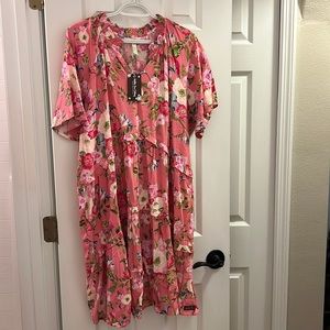 Matilda Jane Pink Floral Tiered Dress